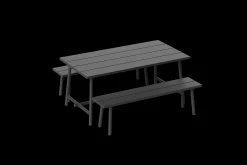Fred's Medium Table Tuintafel, zwart, 170x90x76 cm