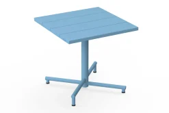 Fred's Square Bistreau Kleine tuintafel vierkant, blauw, 80x80x76 cm