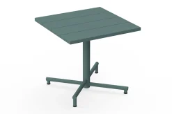 Fred's Square Bistreau Kleine tuintafel vierkant, groen, 80x80x76 cm