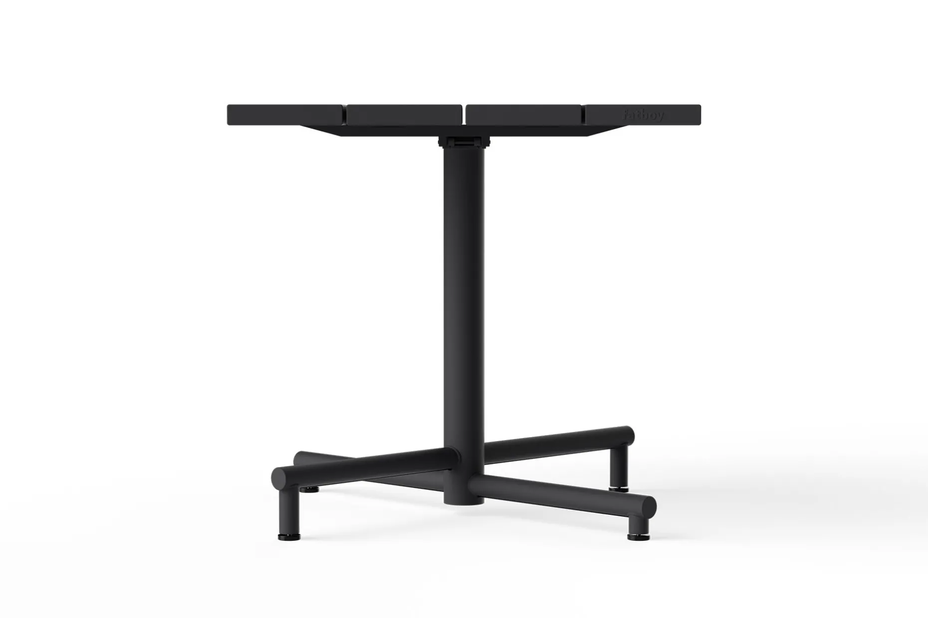Fred's Square Bistreau Kleine tuintafel vierkant, zwart, 80x80x76 cm
