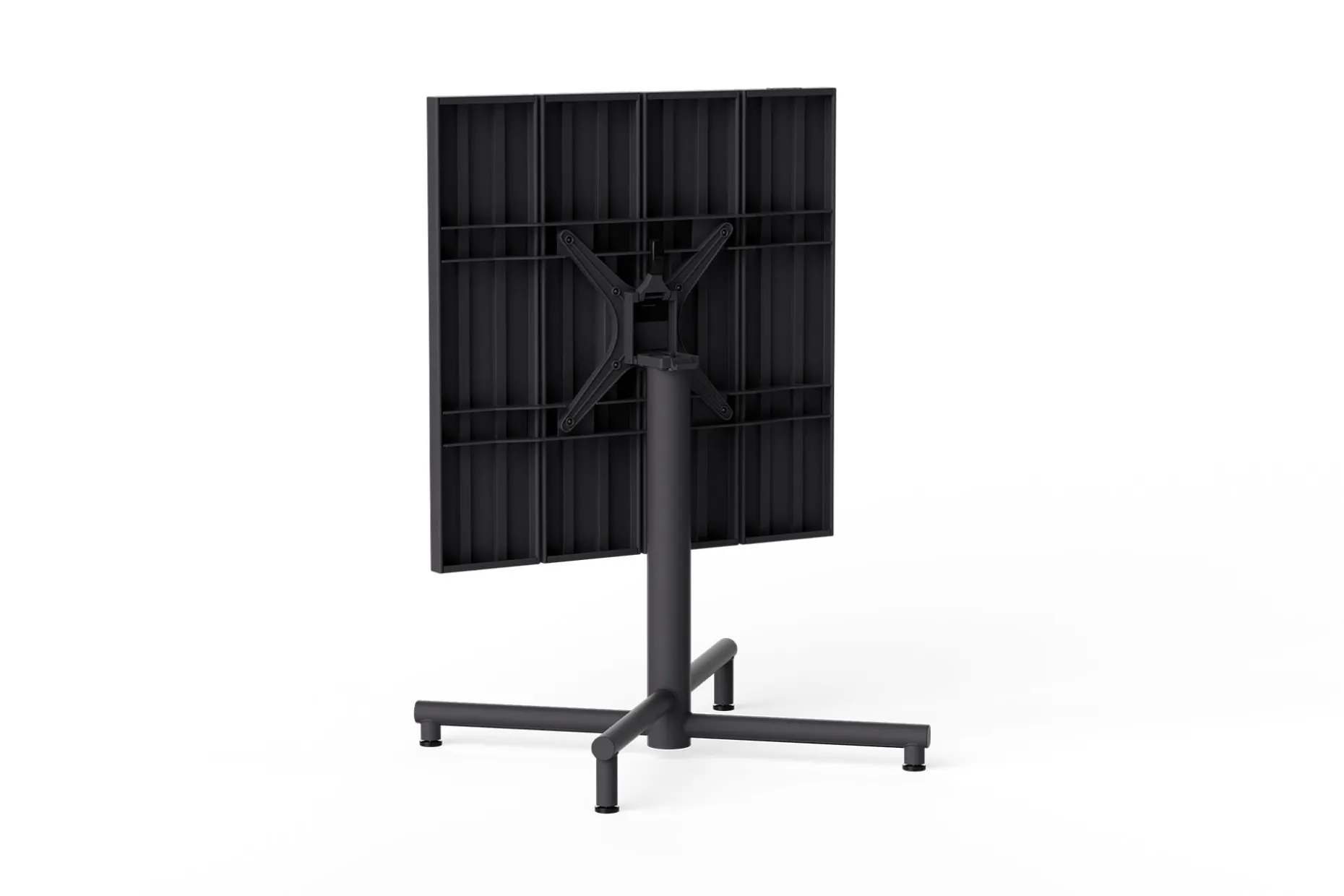 Fred's Square Bistreau Kleine tuintafel vierkant, zwart, 80x80x76 cm