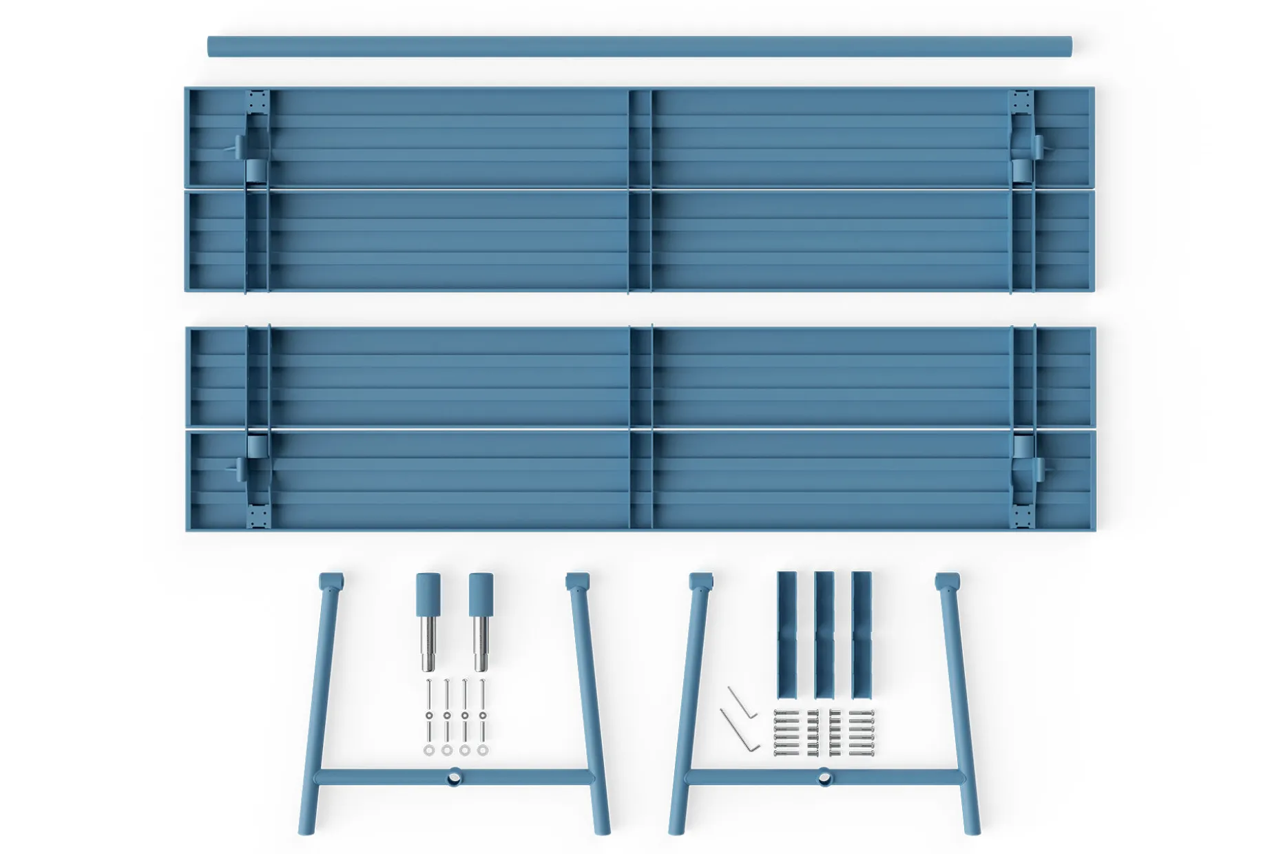 Fred's Table Tuintafel, blauw, 220x100x76 cm