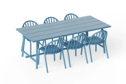 Fred's Table Tuintafel, blauw, 220x100x76 cm