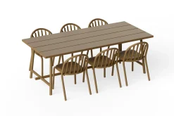 Fred's Table Tuintafel, bruin, 220x100x76 cm