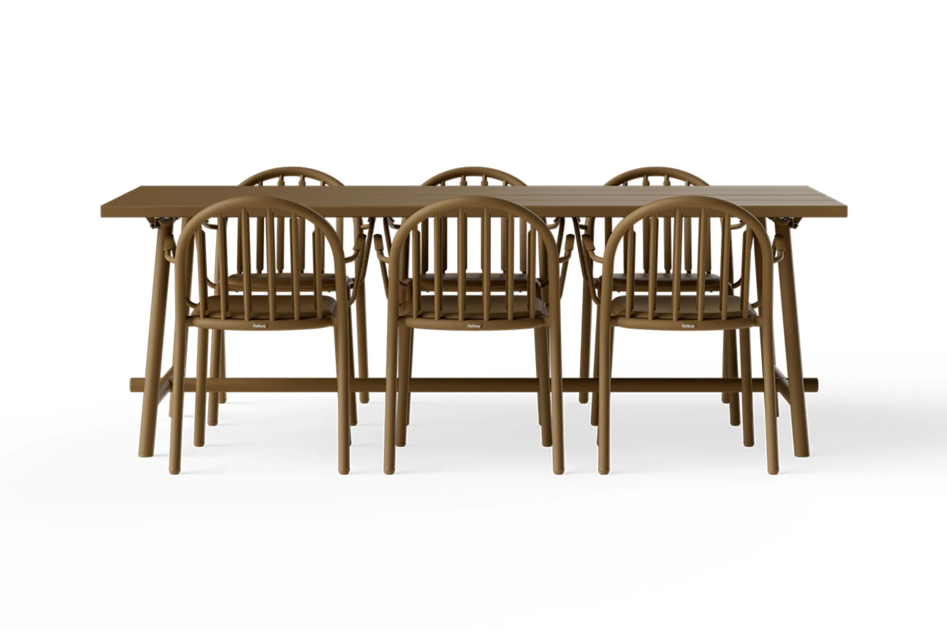 Fred's Table Tuintafel, bruin, 220x100x76 cm