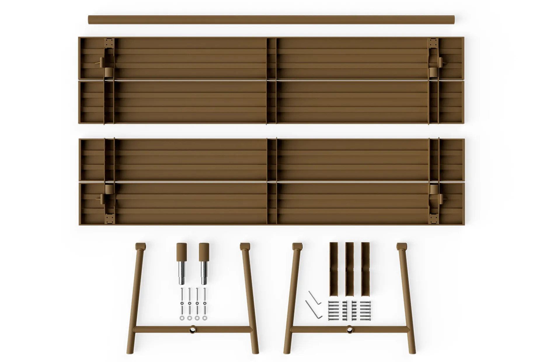 Fred's Table Tuintafel, bruin, 220x100x76 cm