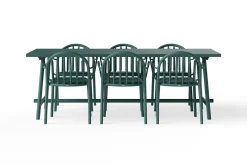 Fred's Table Tuintafel, groen, 220x100x76 cm