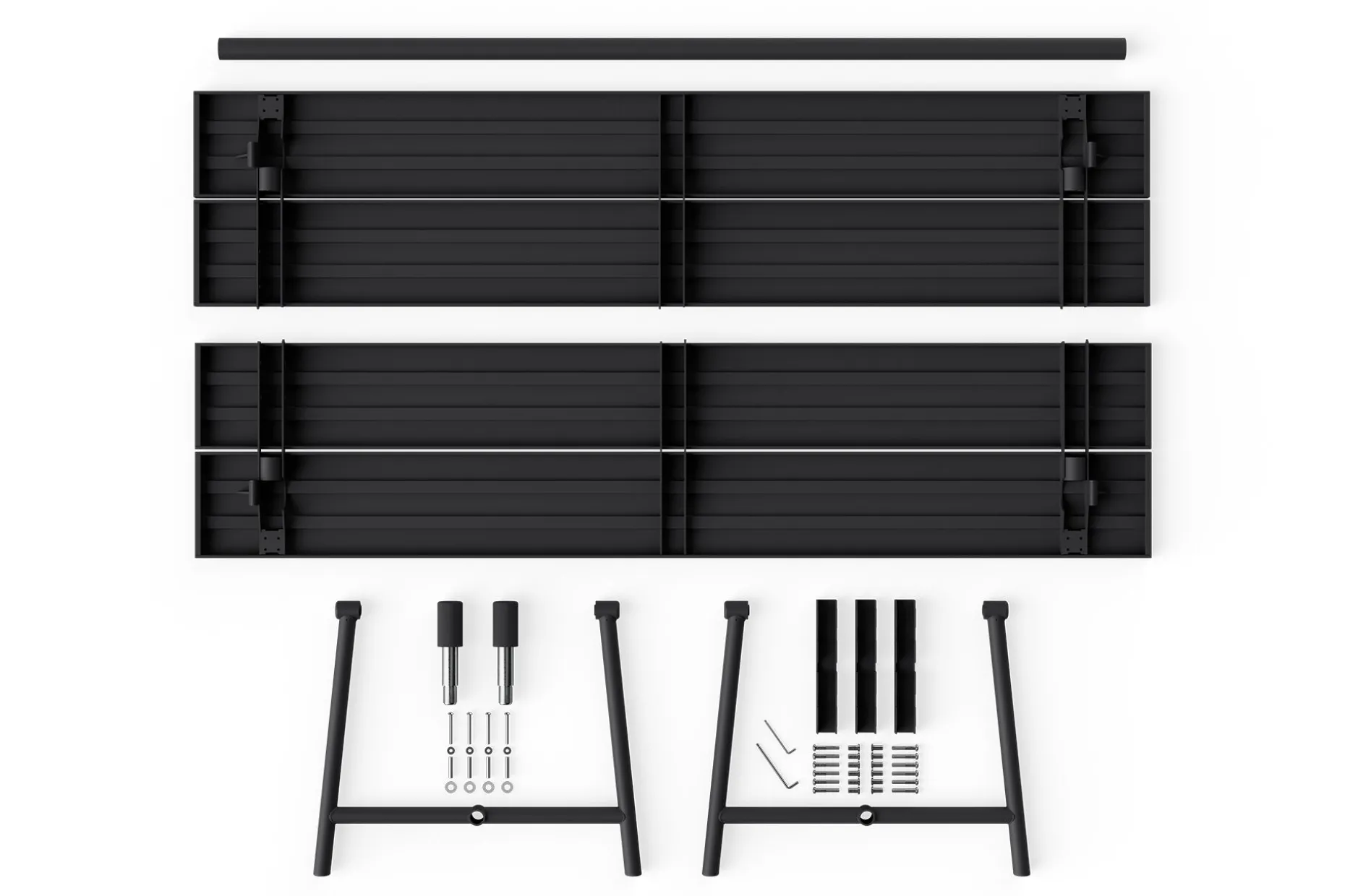 Fred's Table Tuintafel, zwart, 220x100x76 cm