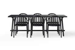 Fred's Table Tuintafel, zwart, 220x100x76 cm