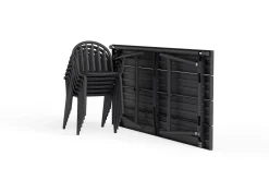 Fred's Table Tuintafel, zwart, 220x100x76 cm