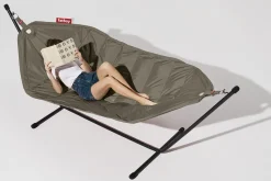 Headdemock Taupe Hangmat met standaard, 270x138x110 cm