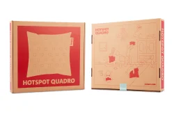 Hotspot Pillow Quadro Warmtekussen, zilver, 45x45x17.5 cm