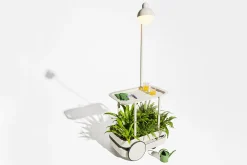Jolly Trolley Verrijdbare bartafel, wit, 78x55x200 cm