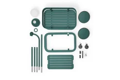 Jolly Trolley Verrijdbare bartafel, groen, 78x55x200 cm