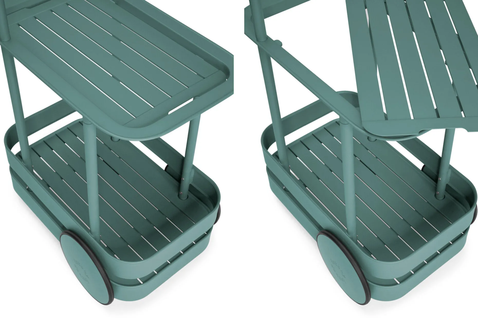 Jolly Trolley Verrijdbare bartafel, groen, 78x55x200 cm