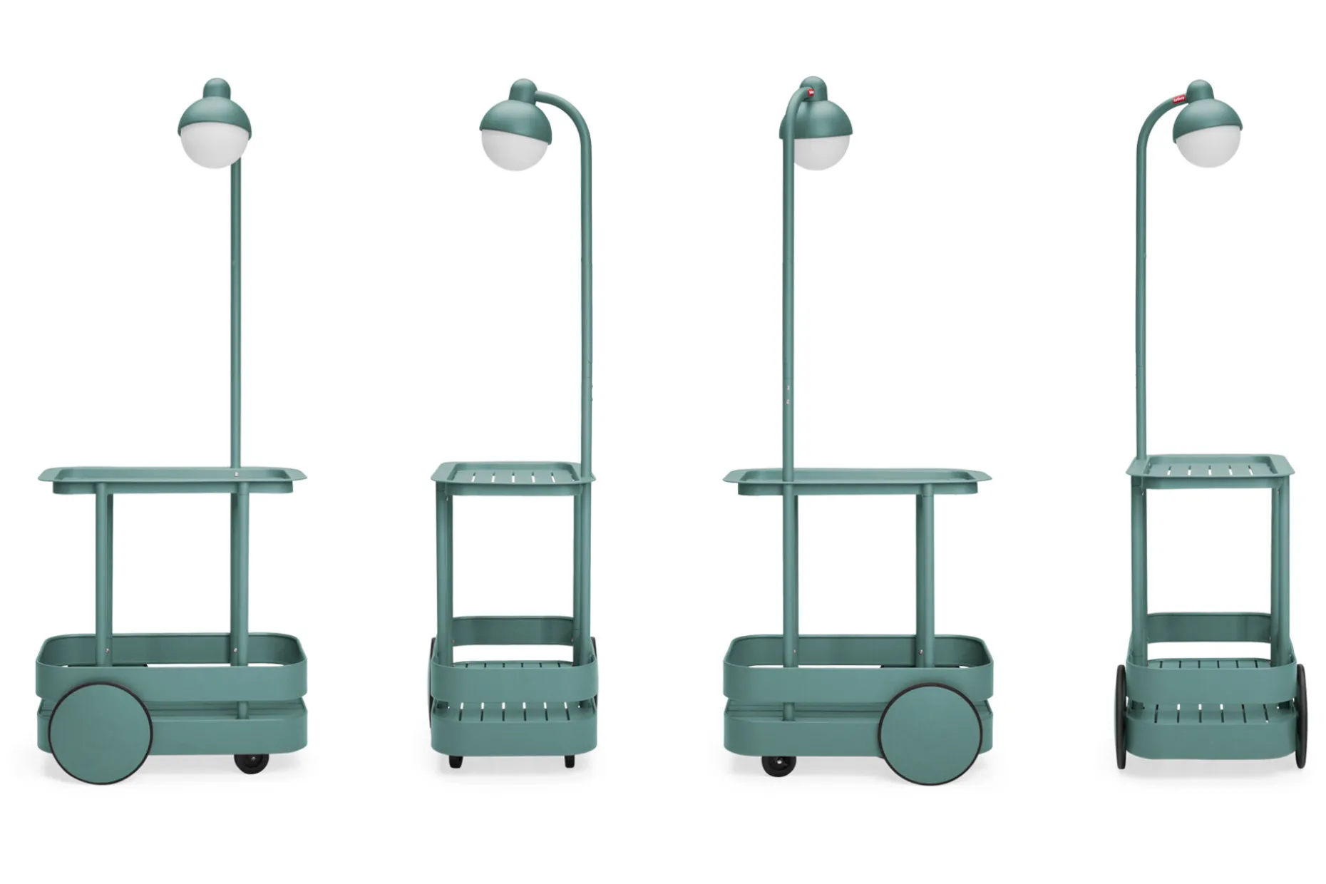 Jolly Trolley Verrijdbare bartafel, groen, 78x55x200 cm
