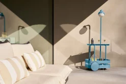 Jolly Trolley Verrijdbare bartafel, blauw, 78x55x200 cm
