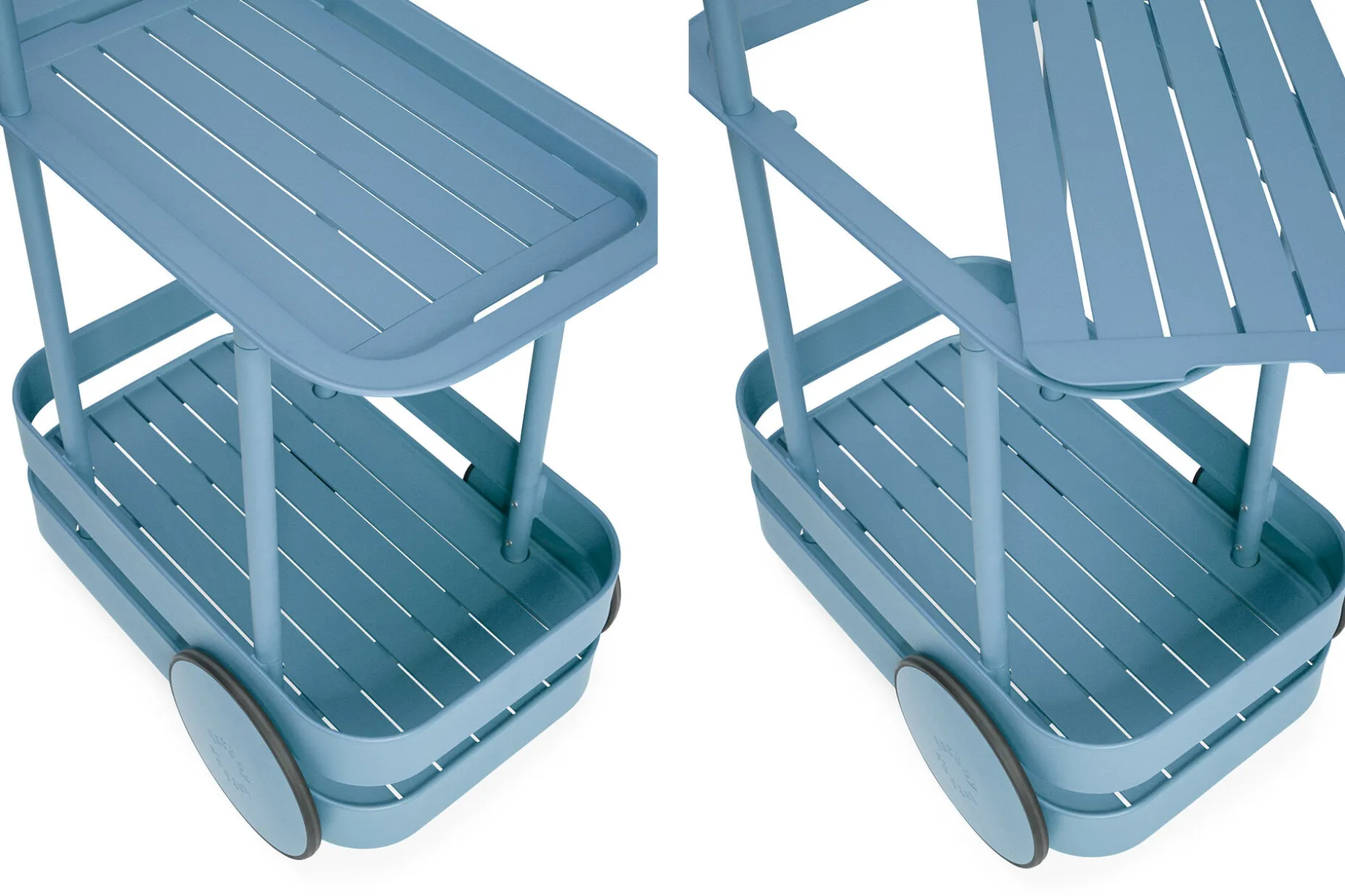 Jolly Trolley Verrijdbare bartafel, blauw, 78x55x200 cm