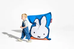 Junior Nylon x Miffy / Boris nijntje zitzak, blauw, 130x100 cm