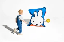 Junior Nylon x Miffy / Boris nijntje zitzak, blauw, 130x100 cm