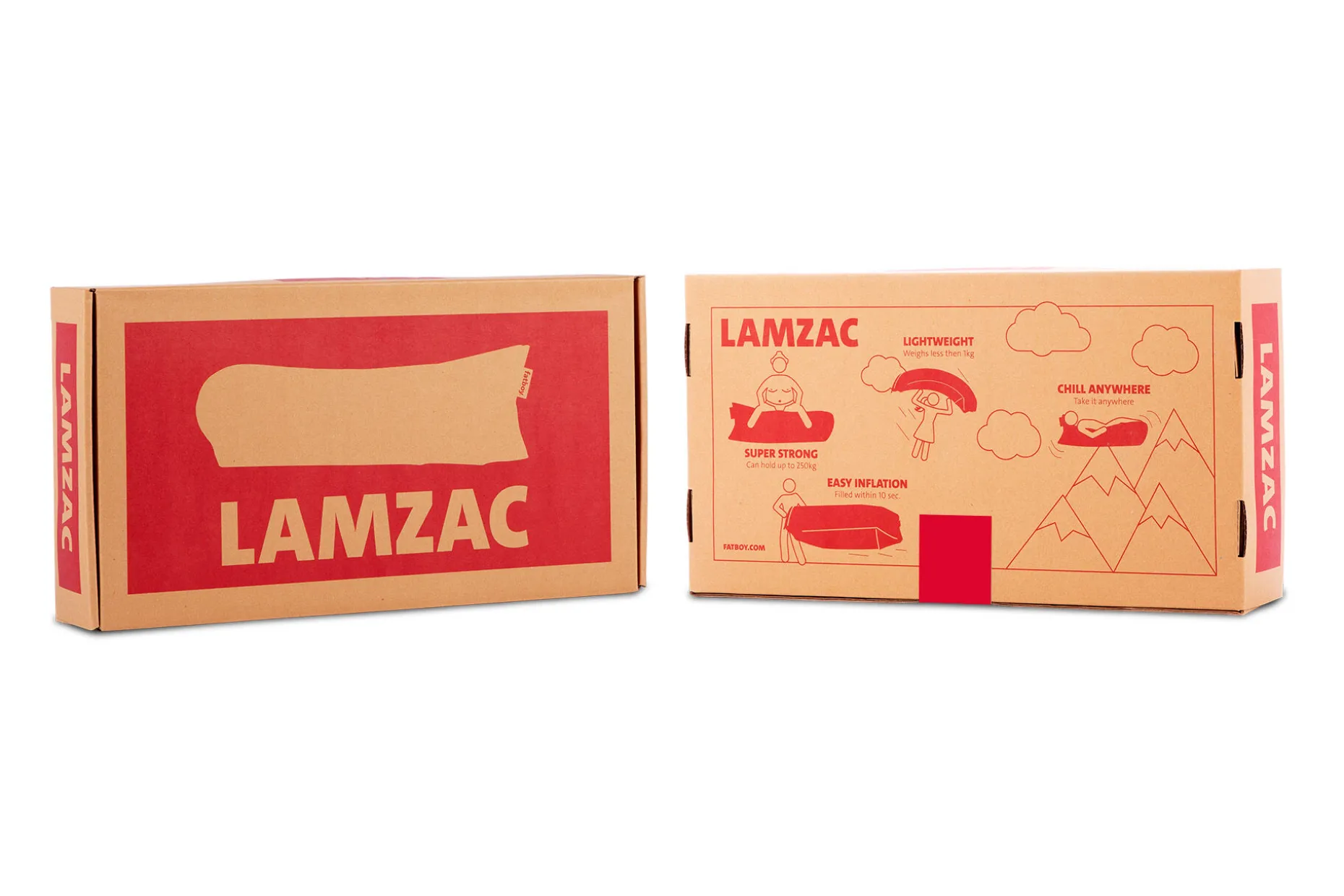 Lamzac 3.0 Luchtzitzak, rood, 185x83x50 cm