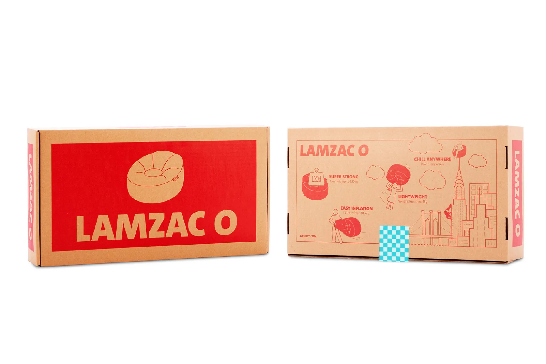 Lamzac O Luchtzitzak, wit, 110x103x62 cm