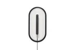 Led's Strip Wandlamp, zwart, 36.5x18.9x7 cm