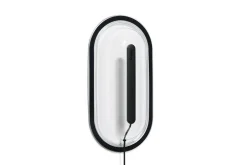 Led's Strip Wandlamp, zwart, 36.5x18.9x7 cm