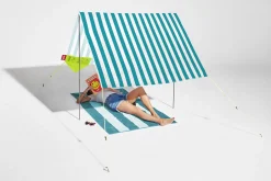 Miasun Draagbare strandtent, groen, 330x190x140 cm