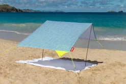 Miasun Draagbare strandtent, blauw, 330x190x140 cm