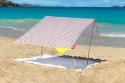 Miasun Draagbare strandtent, wit, 330x190x140 cm