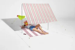 Miasun Draagbare strandtent, wit, 330x190x140 cm