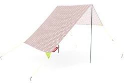 Miasun Draagbare strandtent, wit, 330x190x140 cm