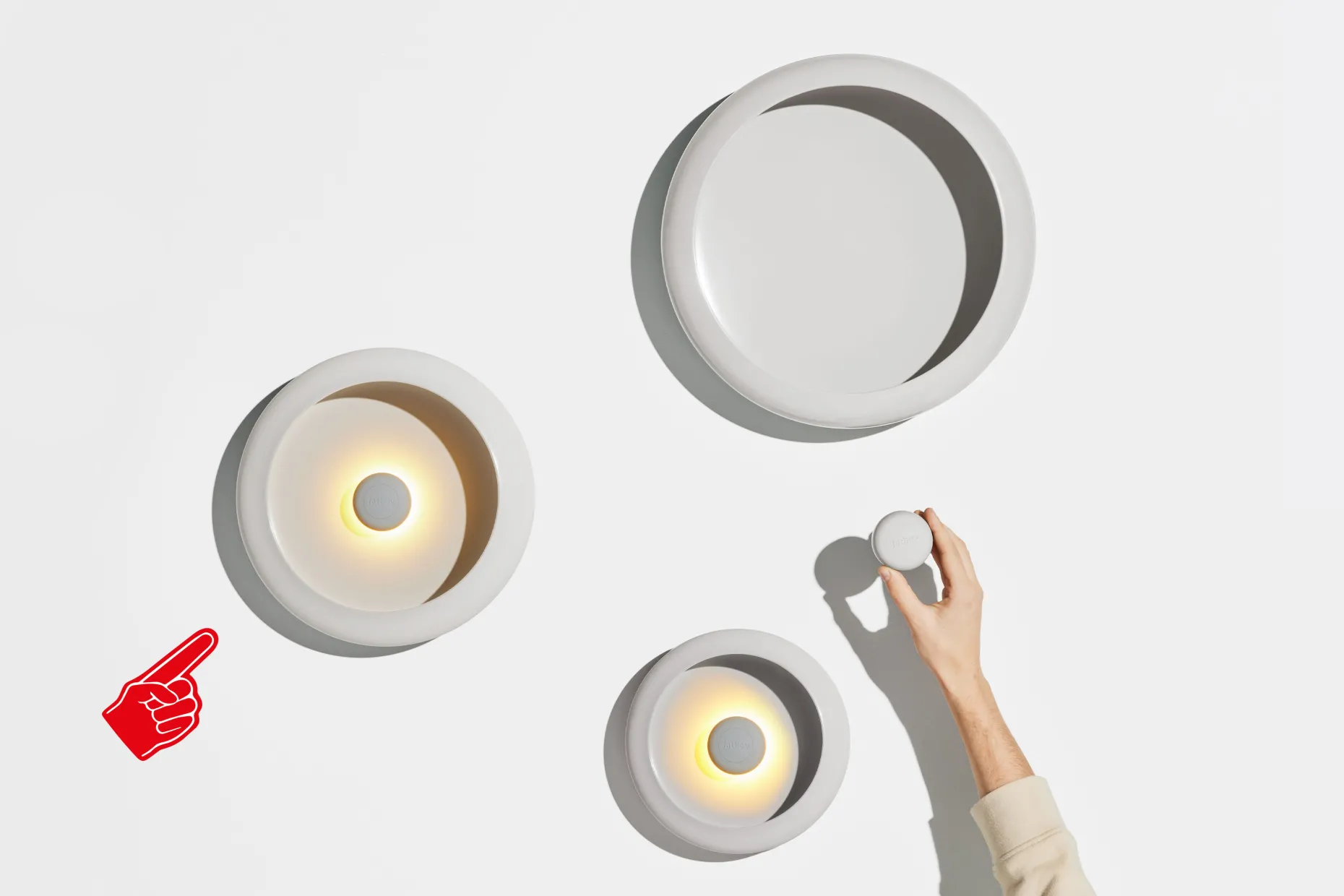 Oloha Medium Wandlamp, 30x30x7.3 cm
