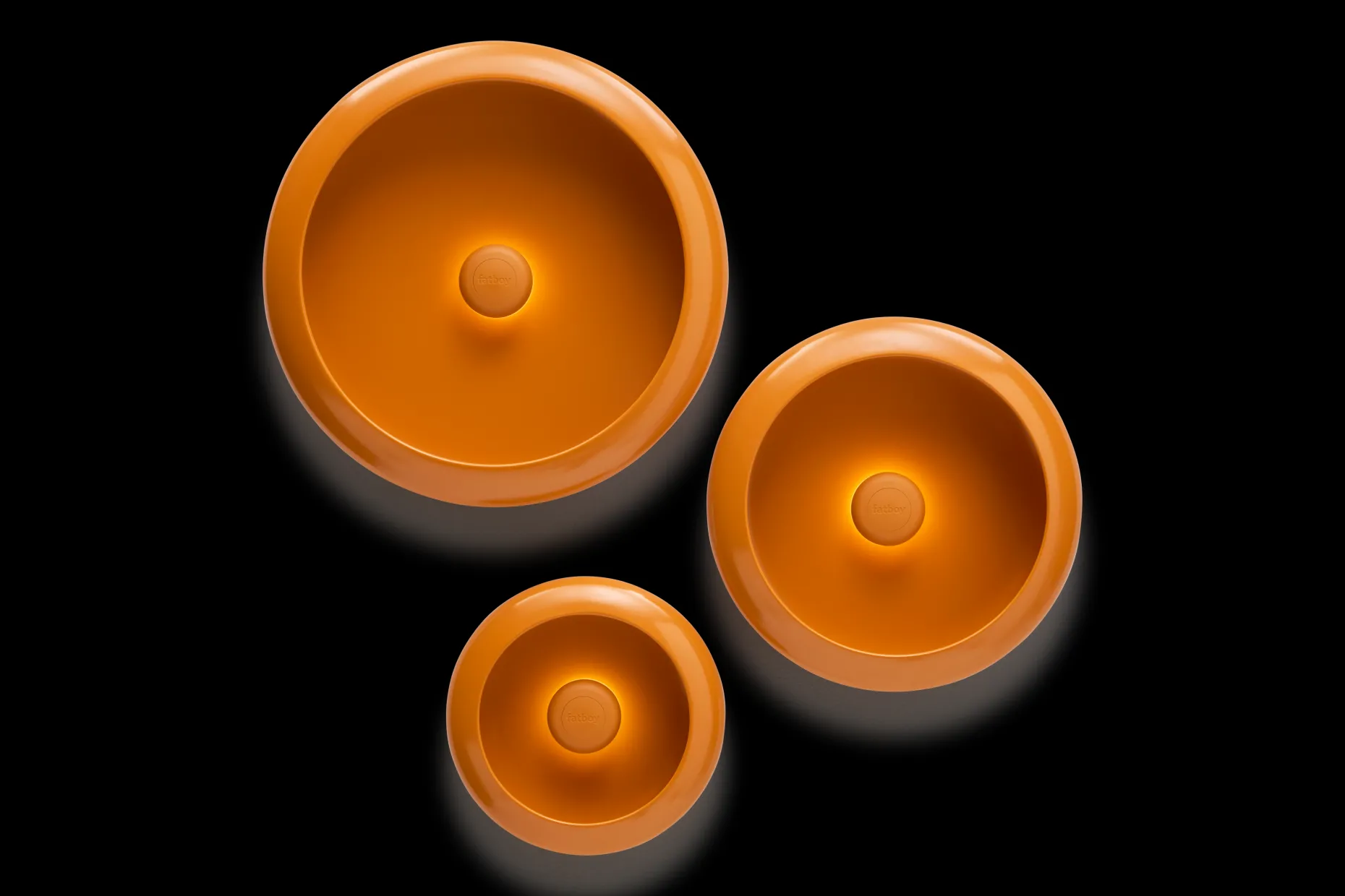 Oloha Trio Wandlampen set, oranje,cm