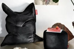 Original Slim Velvet Fluwelen zitzak, zwart, 120x155 cm