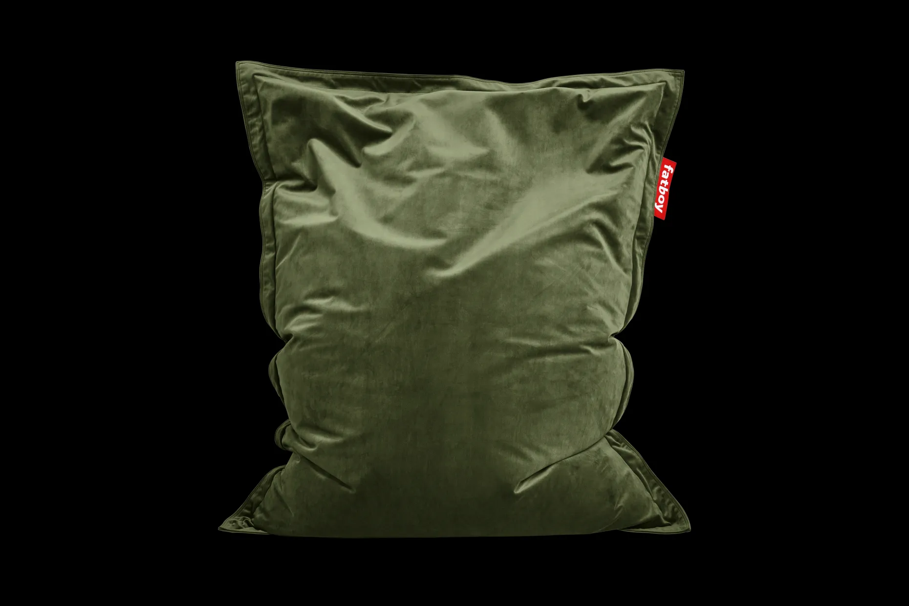 Original Slim Velvet Fluwelen zitzak, groen, 120x155 cm