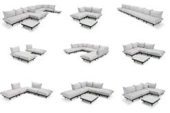 Paletti Corner Seat Modulaire loungestoel hoek, beige, 100x100x90 cm