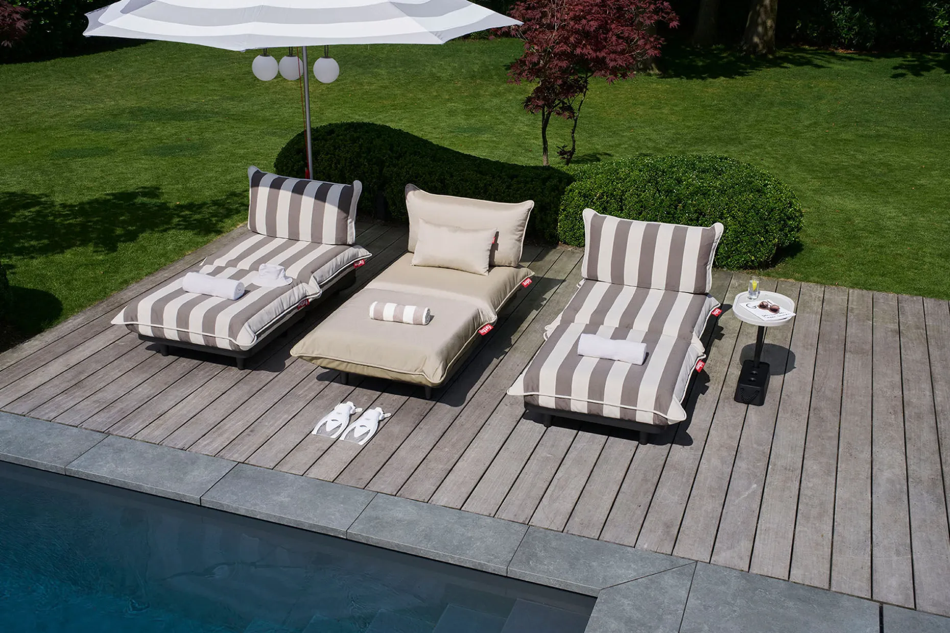 Paletti Daybed Royal Modulaire lounge stoel voor buiten, 190x100x90 cm