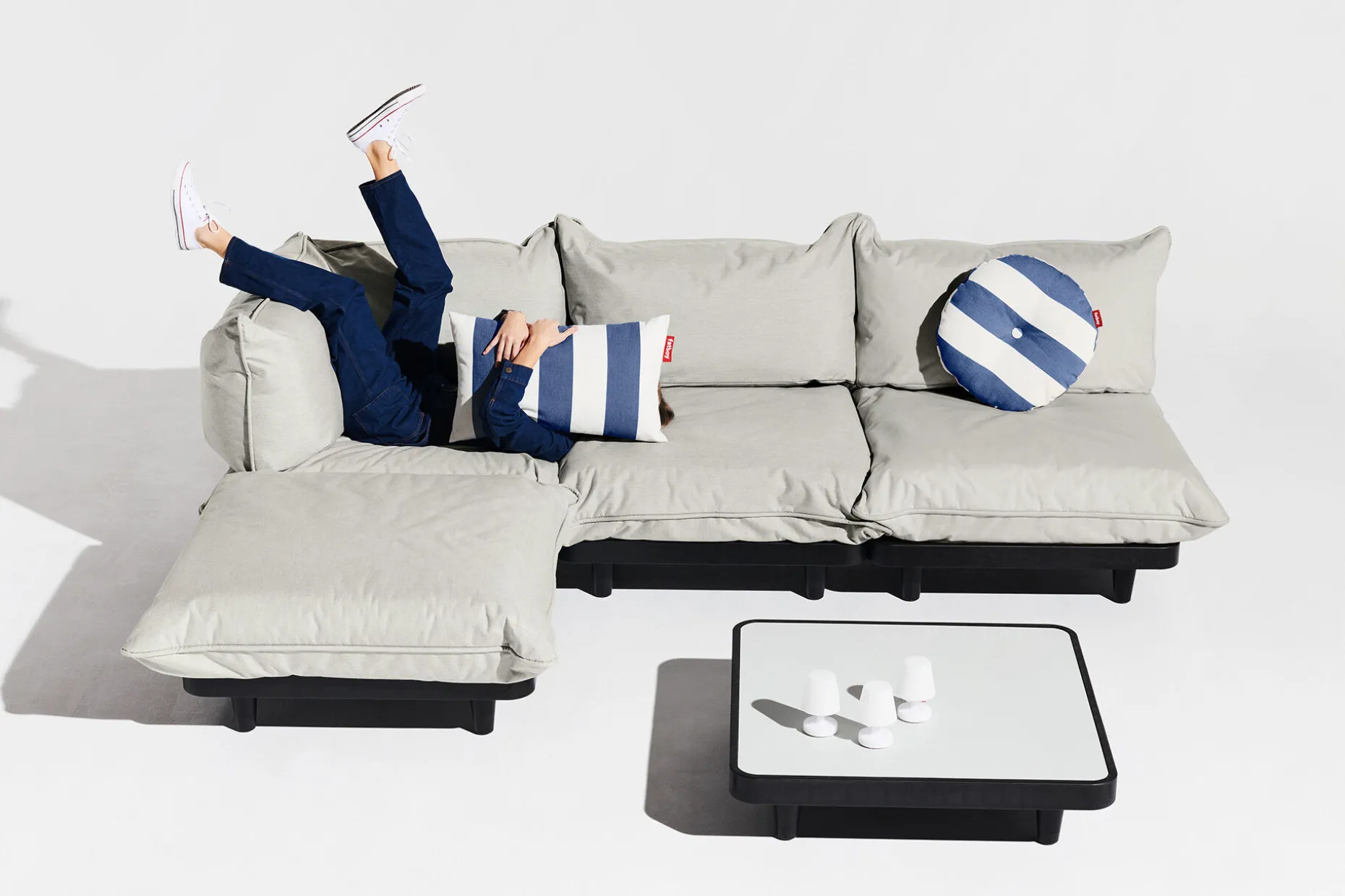 Paletti Lounge Sofa Modulaire loungebank voor buiten, 190x100x90 cm