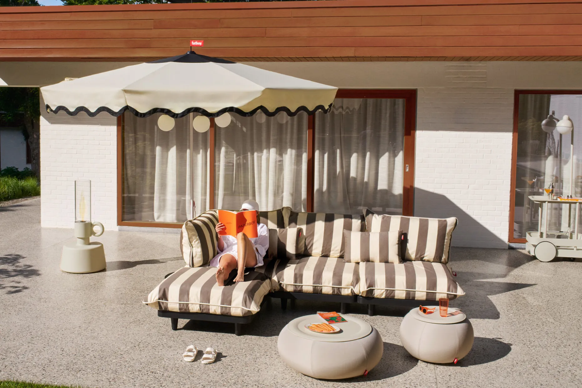 Paletti Lounge Sofa Modulaire loungebank voor buiten, 190x100x90 cm