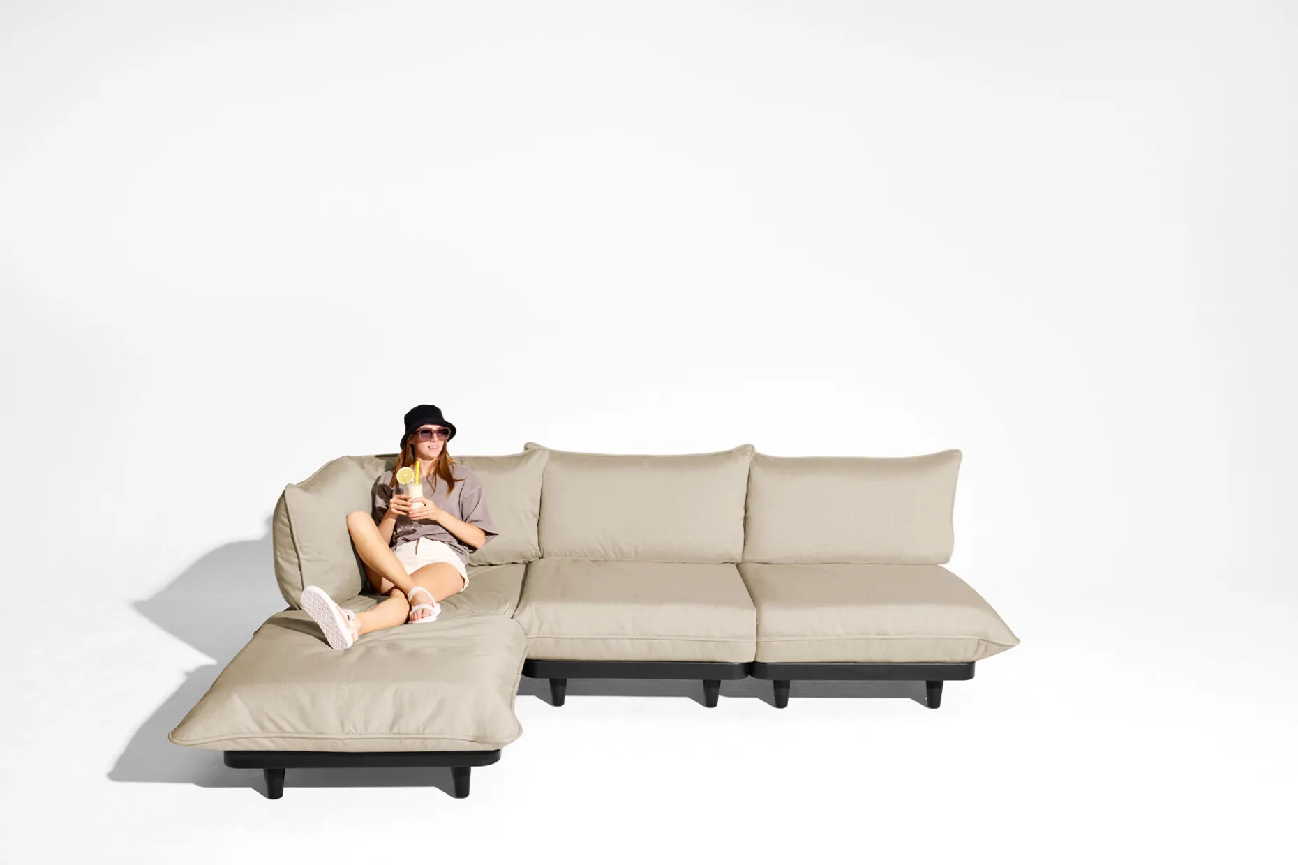 Paletti Seat Royal Modulaire loungebank, beige, 100x100x90 cm