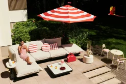 Paletti Set Large + Table Modulaire loungeset voor buiten, 280x190x90 cm