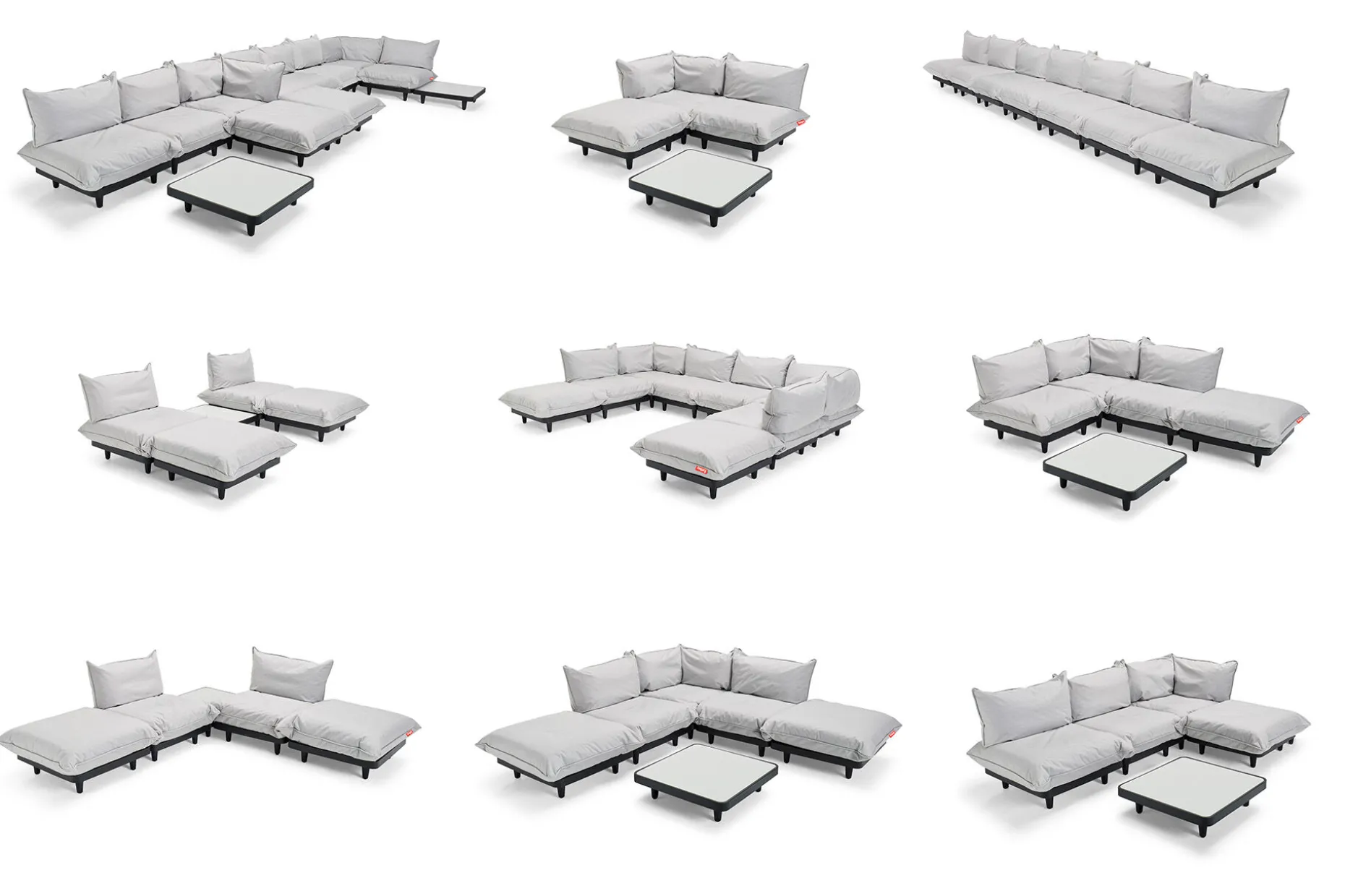 Paletti Set Large Modulaire loungeset voor buiten, 280x190x90 cm