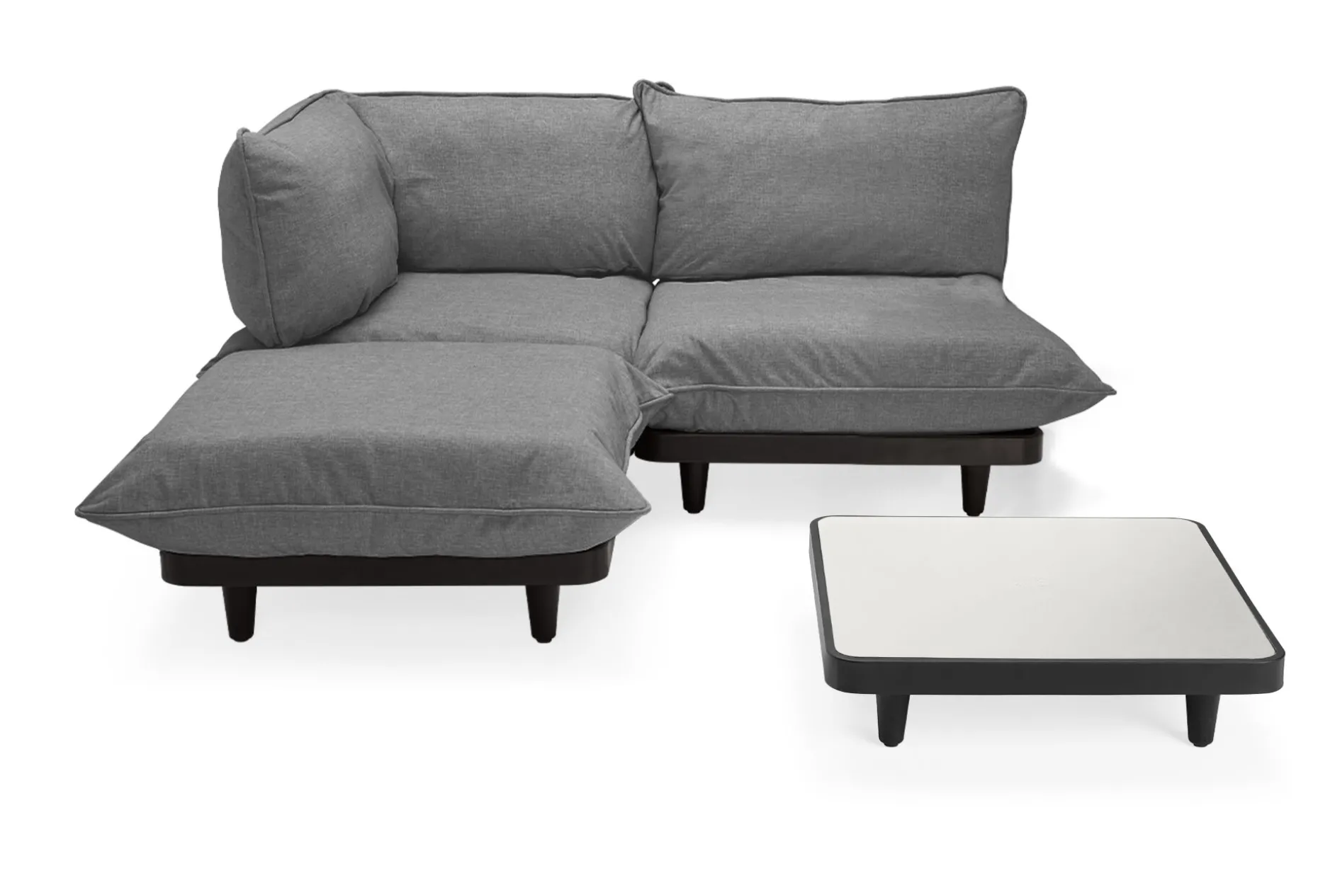 Paletti Set Medium + Table Modulaire loungeset voor buiten, 190x190x90 cm