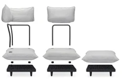 Paletti Set Medium Modulaire loungeset voor buiten, 190x190x90 cm