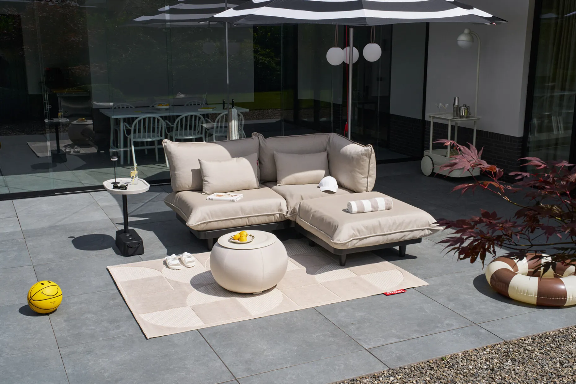 Paletti Set Small Royal Modulaire loungeset voor buiten, 190x100x90 cm