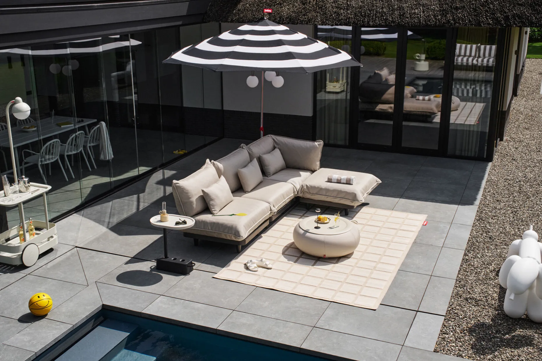 Paletti Set Small Royal Modulaire loungeset voor buiten, 190x100x90 cm