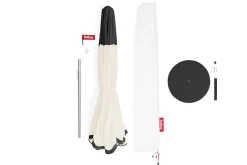 Pensol + Base Black Parasol met voet, 350x350x280 cm