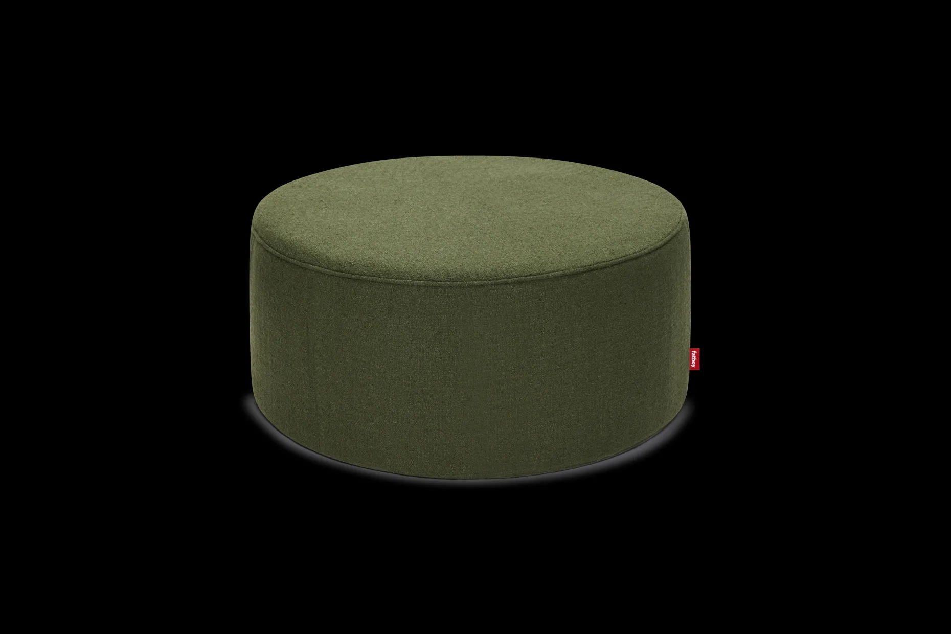 Pfffh Boucle Poef, groen, 90x90x40 cm